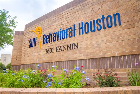Sun behavioral houston - If you or someone you love is living with a mental health condition, reach out to SUN Behavioral Health Houston today. Our master’s level clinicians work with bipolar disorder and schizophrenia in a safe and nurturing environment. Call us at 713-796-2273. 713-796-2273.
